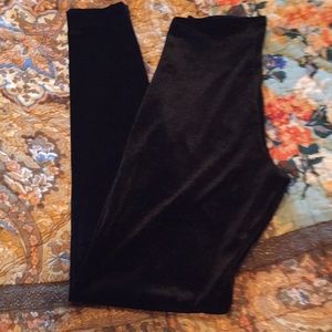 Only hearts Helena Stuart black velvet leggings.